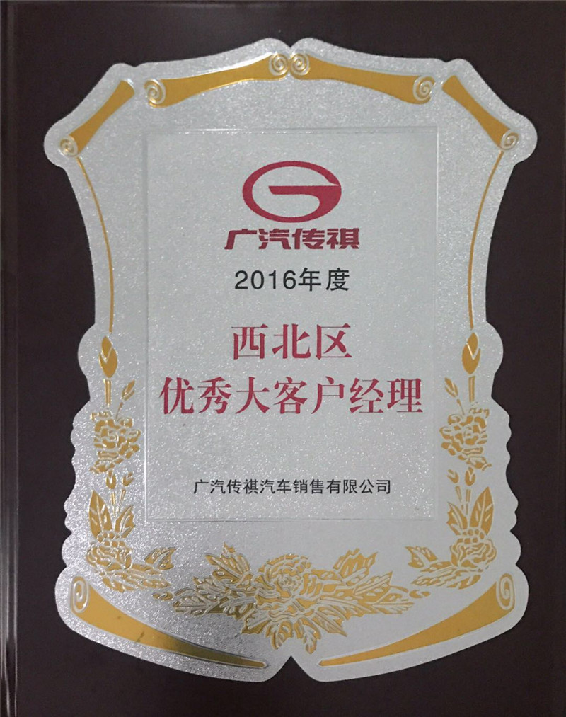 西北区优秀大客户经理